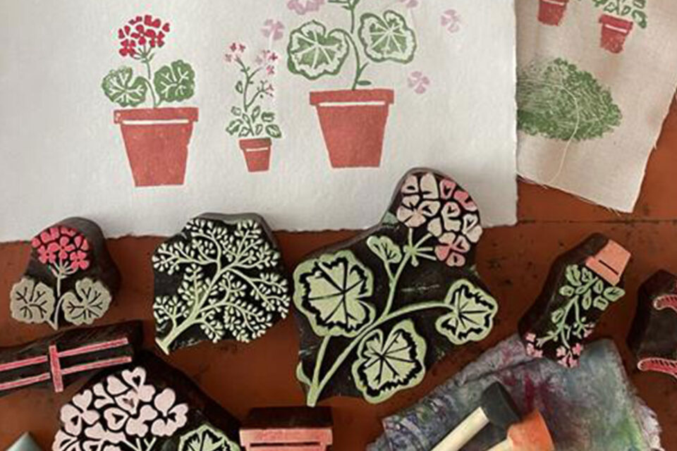 English Garden Block Printing Workshop
